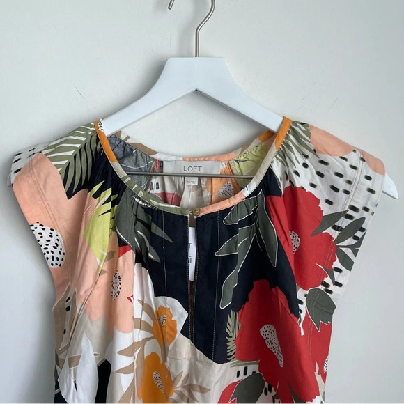 Loft Paradise Flutter Sleeve Top size XS NWT - Picture 3 of 8